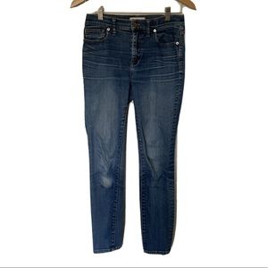 Madewell 10” High Rise Skinny Stretch Jeans Size 27 Stretch